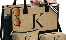 Gifts for Women – Stylish Personalized Jute Tote Bag Set